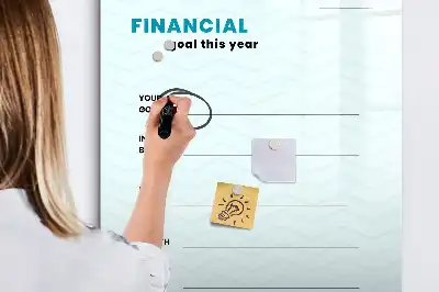 Planificator financiar tablă magnetică de scris