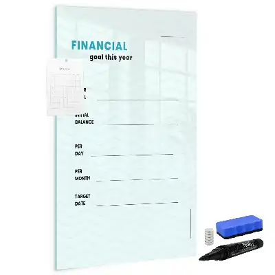 Planificator financiar tablă magnetică de scris