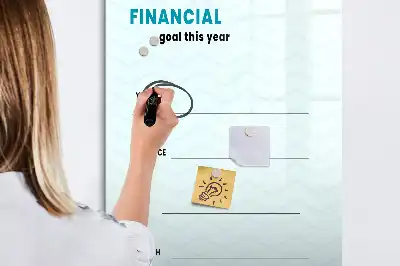 Planificator financiar tablă magnetică de scris