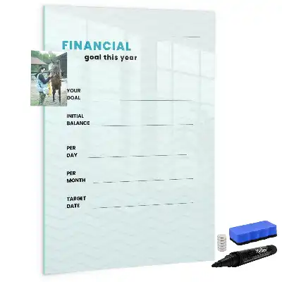 Planificator financiar tablă magnetică de scris