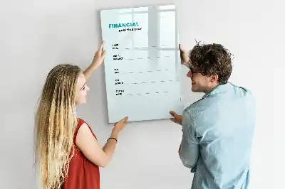 Planificator financiar tablă magnetică de scris