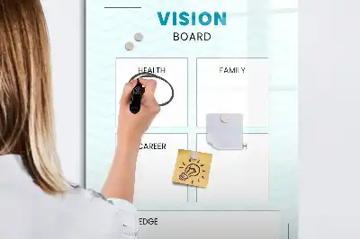 Planificator de sănătate cu tablă pentru marker