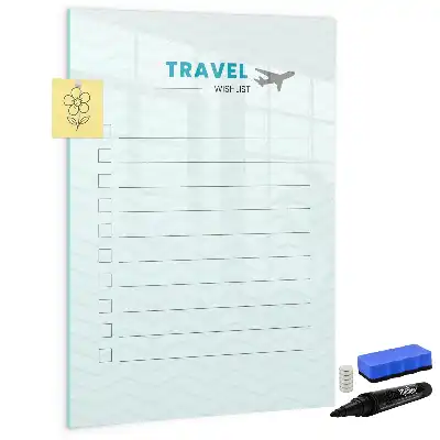 Tablă magnetică pentru planificarea călătoriilor planificator de călătorii