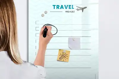 Tablă magnetică pentru planificarea călătoriilor planificator de călătorii