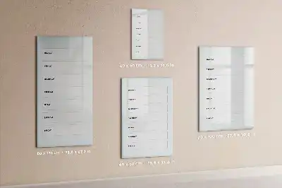 Planificator săptămânal cu suprafață magnetică pentru marker