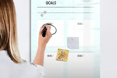 Tablă magnetică de scris planificator de obiective