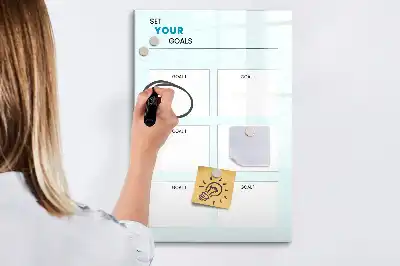 Tablă magnetică de scris planificator de obiective