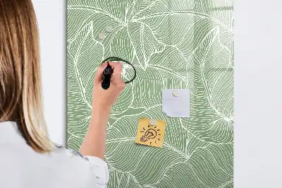 Tablă cu marker model cu frunze mari
