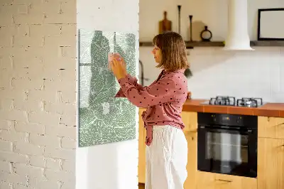 Tablă cu marker model cu frunze mari