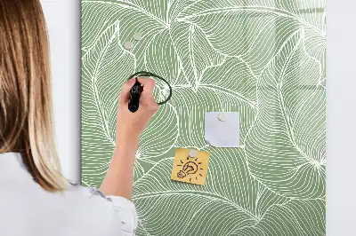 Tablă cu marker model cu frunze mari