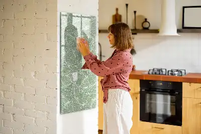 Tablă cu marker model cu frunze mari