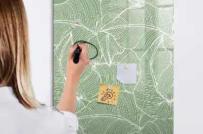 Tablă cu marker model cu frunze mari