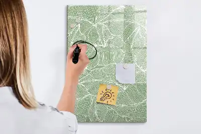 Tablă cu marker model cu frunze mari