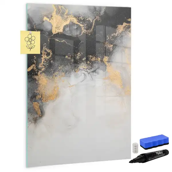 Tablă cu marker cu model de abstracție de marmură