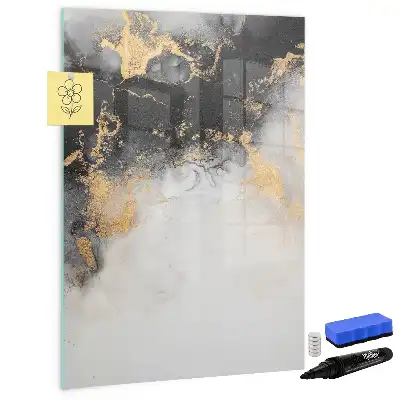 Tablă cu marker cu model de abstracție de marmură