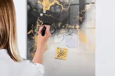 Tablă cu marker cu model de abstracție de marmură
