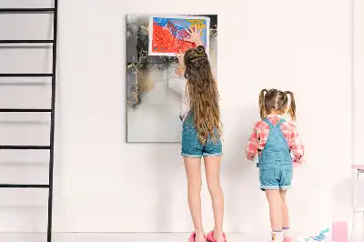 Tablă cu marker cu model de abstracție de marmură