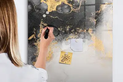 Tablă cu marker cu model de abstracție de marmură