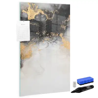 Tablă cu marker cu model de abstracție de marmură