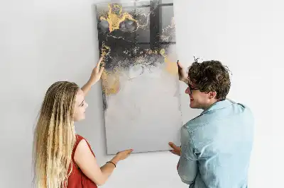 Tablă cu marker cu model de abstracție de marmură