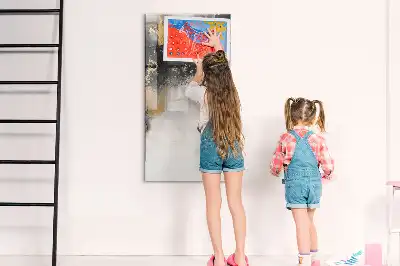 Tablă cu marker cu model de abstracție de marmură
