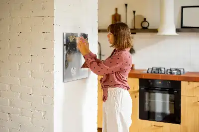Tablă cu marker cu model de abstracție de marmură