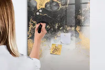 Tablă cu marker cu model de abstracție de marmură
