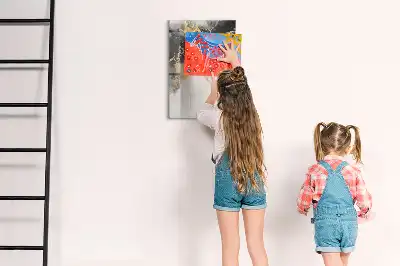 Tablă cu marker cu model de abstracție de marmură