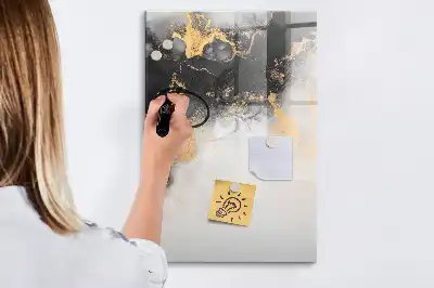 Tablă cu marker cu model de abstracție de marmură