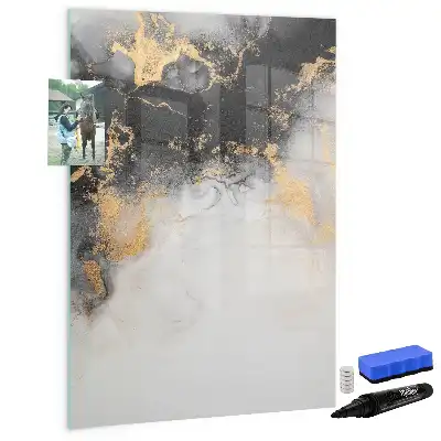 Tablă cu marker cu model de abstracție de marmură