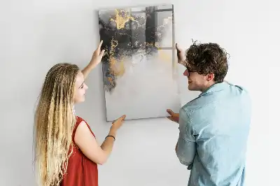 Tablă cu marker cu model de abstracție de marmură