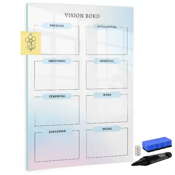 Tablă magnetică de scris cu format de plăcuță