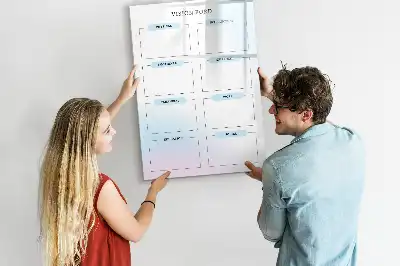 Tablă magnetică de scris cu format de plăcuță