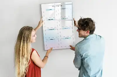 Tablă magnetică de scris cu format de plăcuță