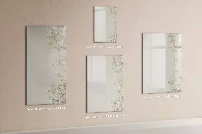 Tablă magnetică de scris model cu flori delicate