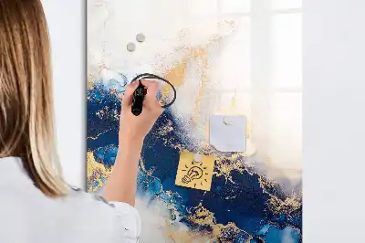 Tablă cu marker din marmură absolută