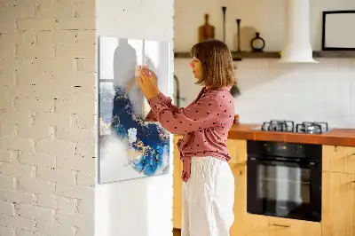 Tablă cu marker din marmură absolută