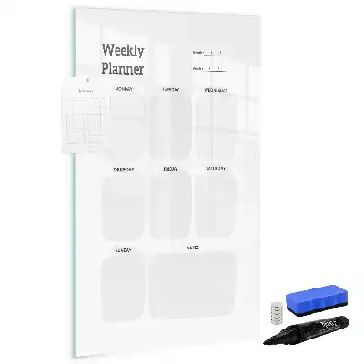Tablă magnetică de scris planificator săptămânal