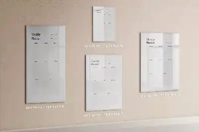 Tablă magnetică de scris planificator săptămânal