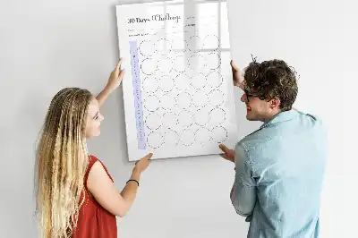 Tablă magnetică cu marker planificator lunar pentru 30 de zile