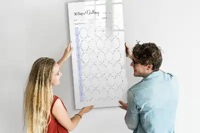 Tablă magnetică cu marker planificator lunar pentru 30 de zile