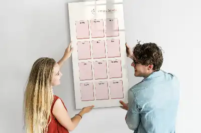 Tablă magnetică de scris calendar de aniversări