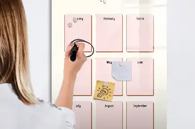 Tablă magnetică de scris calendar de aniversări