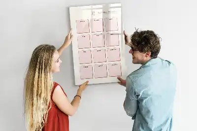 Tablă magnetică de scris calendar de aniversări