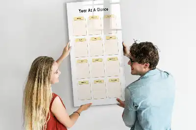 Planificator anual tablă magnetică de scris