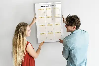 Planificator anual tablă magnetică de scris