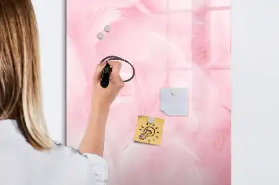 Tablă magnetică de scris model Pene delicate
