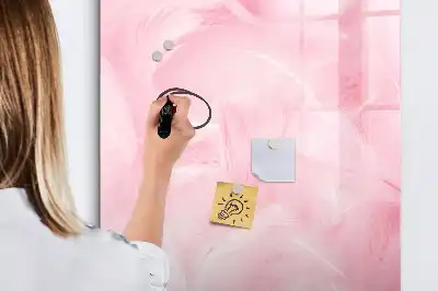 Tablă magnetică de scris model Pene delicate
