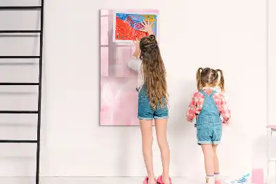 Tablă magnetică de scris model Pene delicate