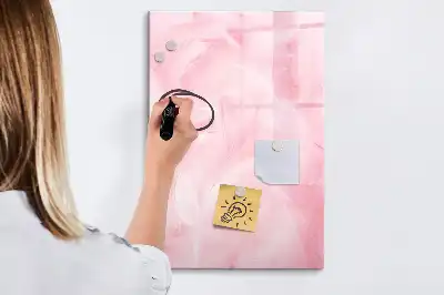 Tablă magnetică de scris model Pene delicate